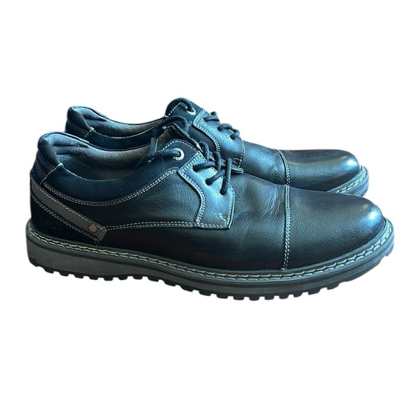 New Freeman Jason 1921 Tie Oxford Shoe Black  Versatile Preppy Memory Foam 8M - Picture 5 of 13